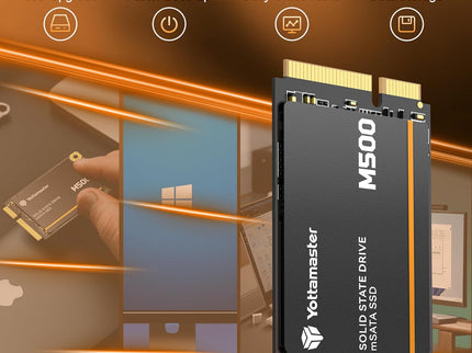 Yottamaster M500 1TB mSATA SSD SATA III 6Gb/s