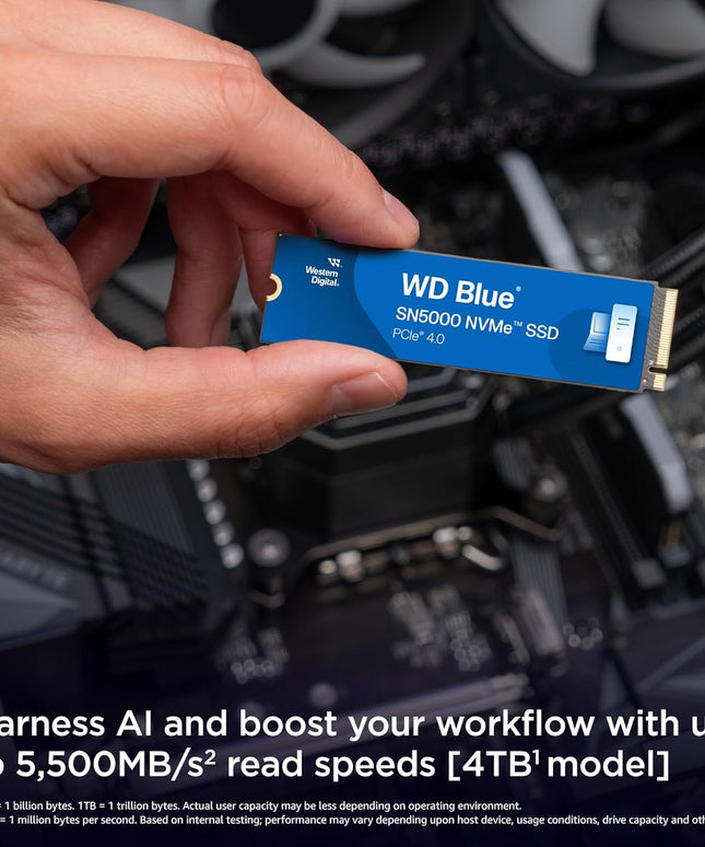 Western Digital 1TB WD Blue SN5000 NVMe Internal Solid State Drive SSD