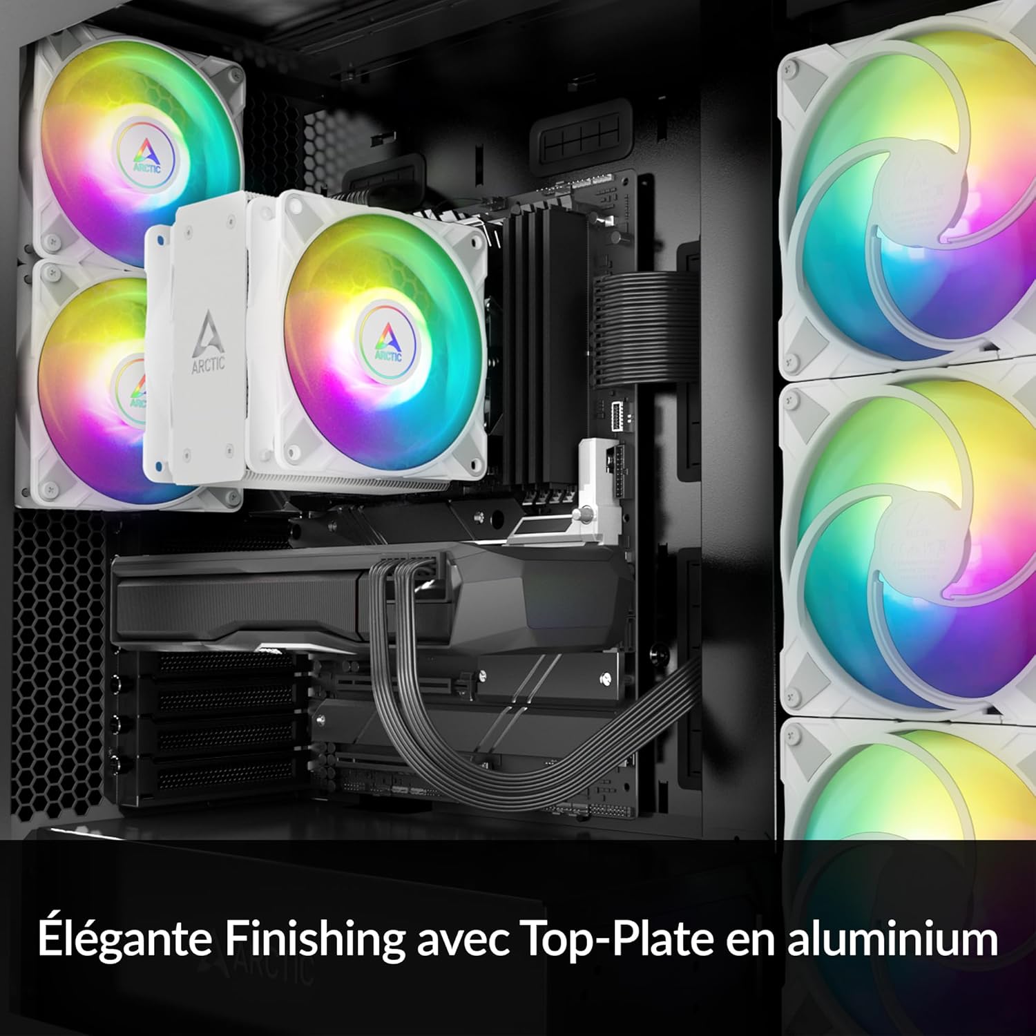 ARCTIC Freezer 36 A-RGB CPU Cooler – Single Tower, Push-Pull 120mm P-Fans, 4 Heat Pipes, ARGB Lighting, 200–2000 RPM, MX-6 Thermal Paste