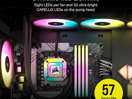 Corsair iCUE H150i Elite CAPELLIX XT Liquid CPU Cooler