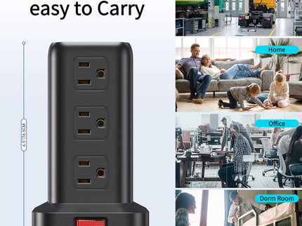 Extension Cord with Multiple Outlets, Surge Protector Power Strip