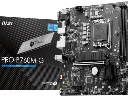 MSI PRO B760M-G Motherboard, Micro-ATX - Supports Intel 14th