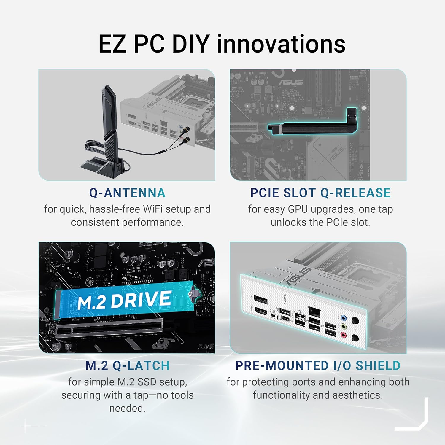 ASUS PRIME Z890-P WIFI Z890 LGA 1851 ATX motherboard, Intel® Core™ Ultra Series 2 Ready, Advanced AI PC-ready, 14+1+1+2 power stage, DDR5, PCIe® 5.0, Thunderbolt™ 4 USB Type-C®, 4x M.2, Wi-Fi 7, 2.5Gb