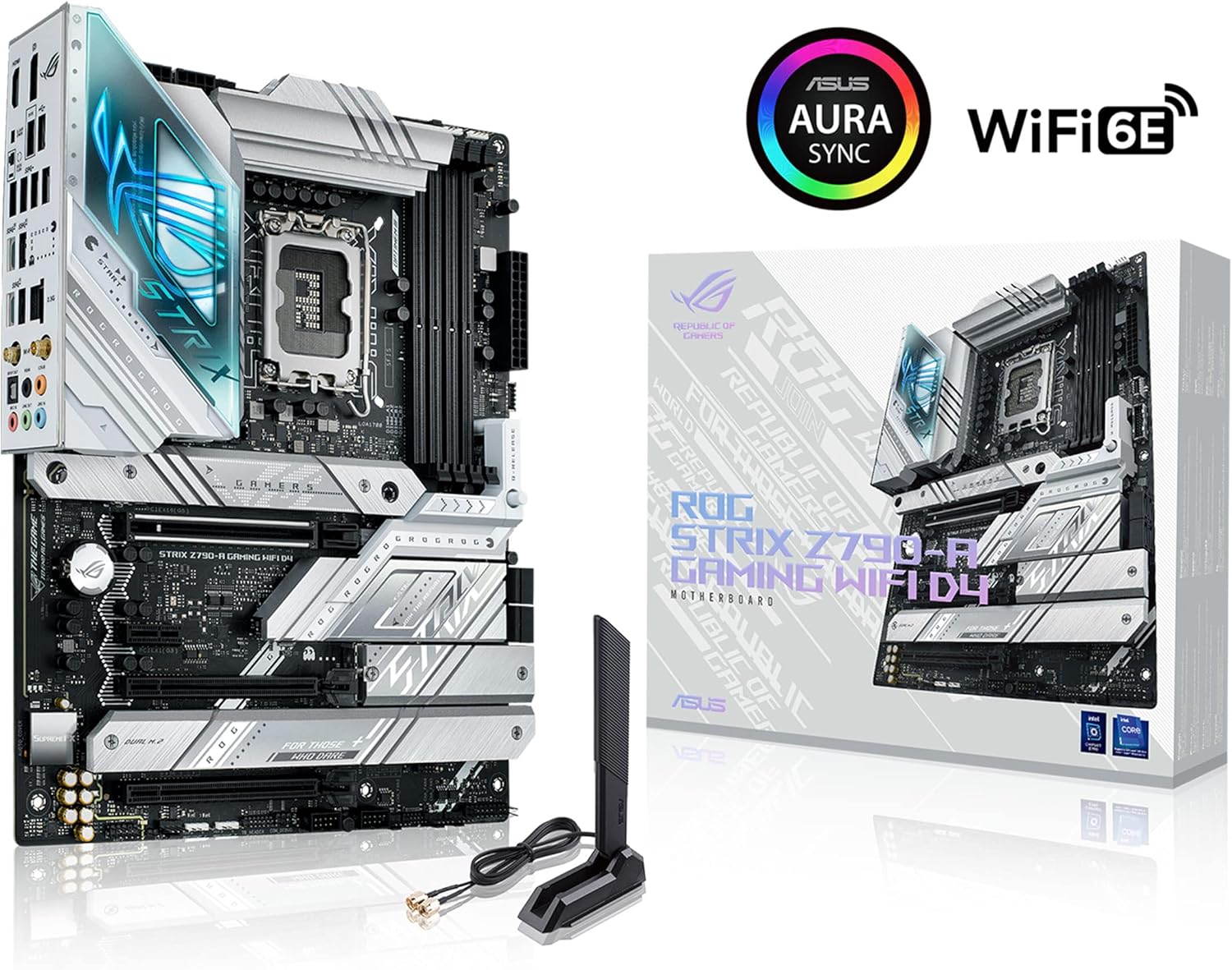 ASUS ROG Strix Z790-A Gaming WiFi D4 LGA1700(Intel 14th& 13th & 12th Gen) ATX gaming motherboard(16+1 power stages,DDR4,4xM.2 slots, PCIe 5.0,WiFi 6E,USB 3.2 Gen 2x2 Type-C with PD 3.0 up to 30W)