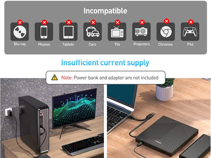 External CD DVD Drive, Ultra Slim CD Burner USB 3.0