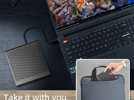 External DVD Drive, Portable USB 3.0