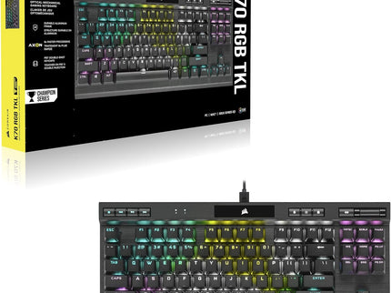 Corsair K70 RGB TKL Champion Series – Optical-Mechanical Keyboard