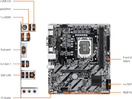 GIGABYTE H810M S2H Intel Core Ultra