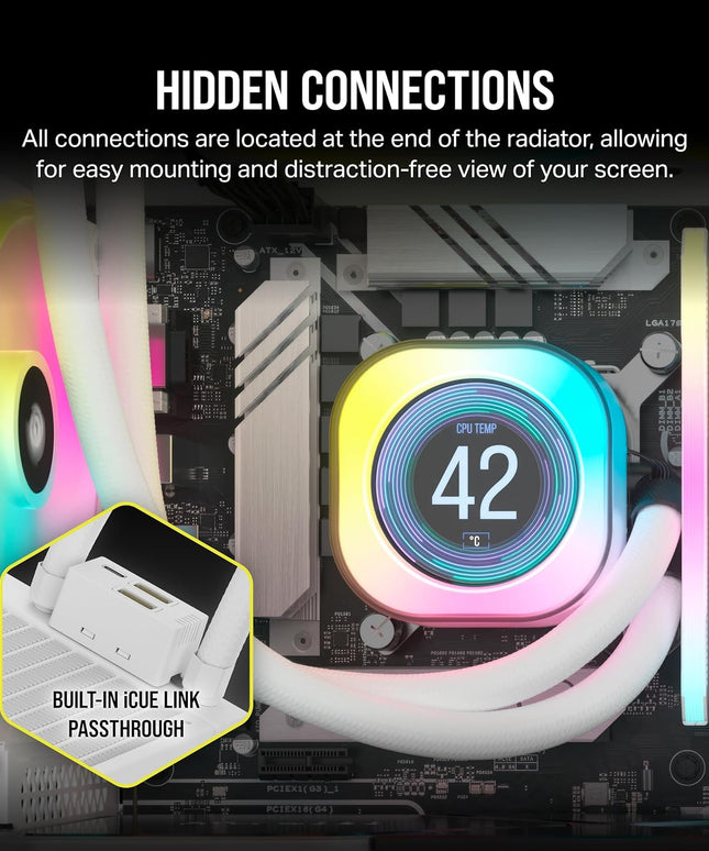 Corsair iCUE Link H150i LCD Liquid CPU Cooler