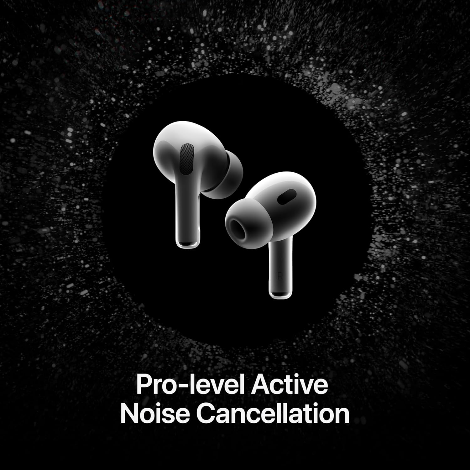 Apple AirPods Pro 2 – Wireless Earbuds, Active Noise Cancellation, Spatial Audio, H2 Chip, USB-C Charging.
