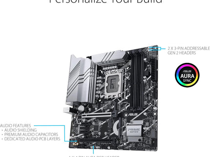 ASUS Prime Z790M-Plus D4 LGA 1700(Intel 14th,12th&13th Gen)