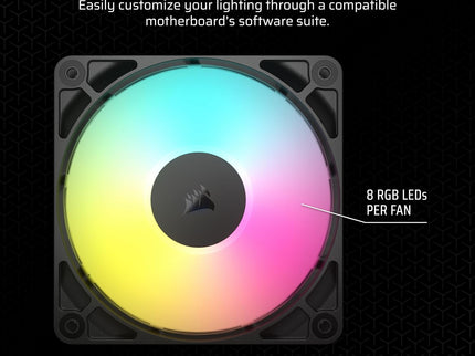 Corsair RS120 ARGB 120mm PWM Fan 3-Pack