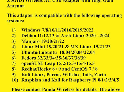 Panda Wireless® PAU0B AC600 Dual Band