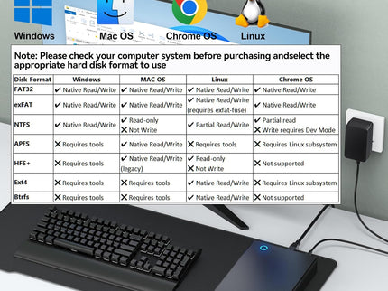 3.5 Hard Drive Enclosure, CLAVOOP USB 3.0 Internal Hard Drive Case