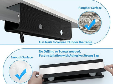 ZhiYo 2-Pack Large Cable Management Tray