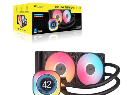 Corsair iCUE Link Titan 240 RX LCD Liquid CPU Cooler