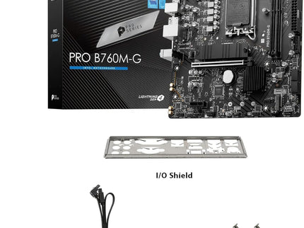MSI PRO B760M-G Motherboard, Micro-ATX - Supports Intel 14th