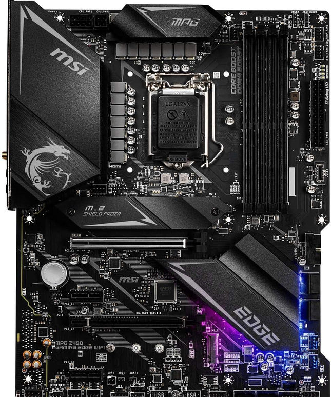 MSI MPG Z490 GAMING EDGE WIFI ATX Gaming Motherboard