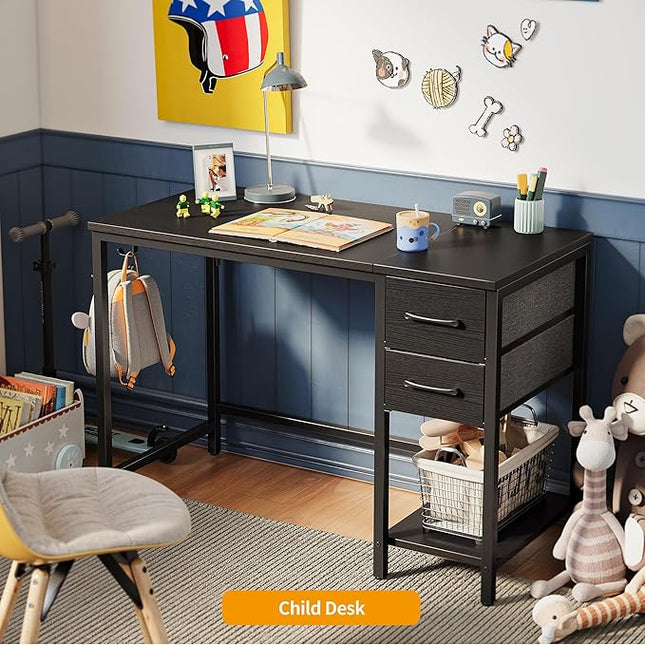 CubiCubi Computer Desk with 2 Drawers