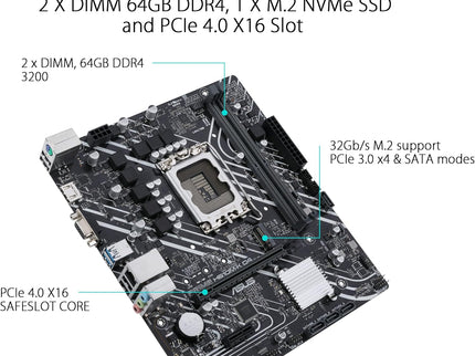 ASUS Prime H610M-K D4 Intel H610