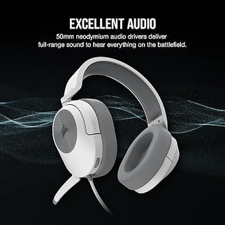 Corsair HS55 Stereo Gaming Headset – White