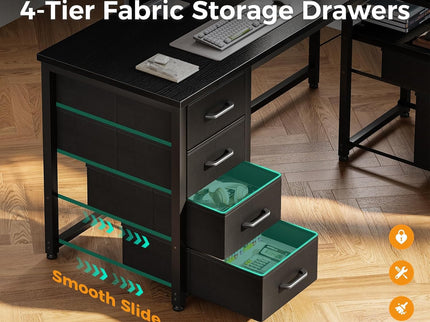 Coleshome L-Shaped Desk