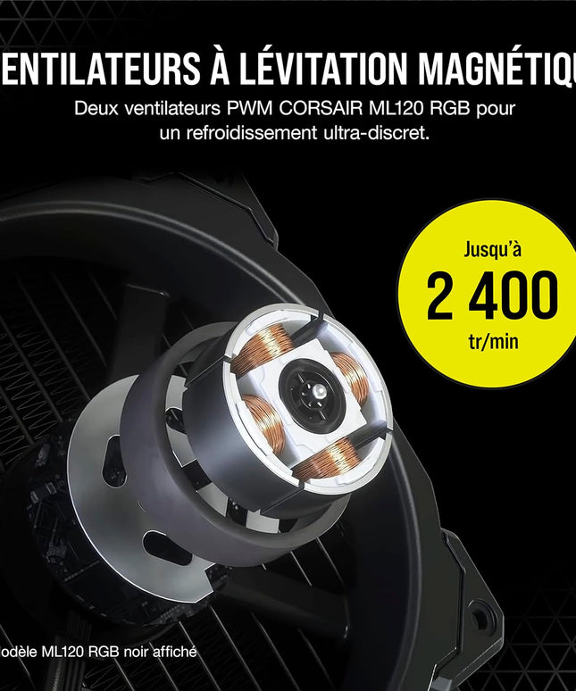 Corsair iCUE H100i Elite Capellix Liquid CPU Cooler for Desktop - White