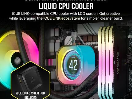 Corsair iCUE Link H150i LCD Liquid CPU Cooler