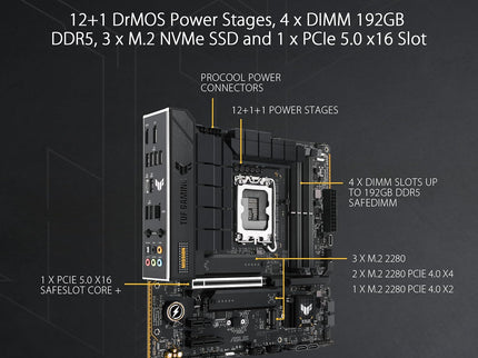 TUF Gaming B760M-PLUS WiFi II Intel B760 LGA 1700 mATX Motherboard