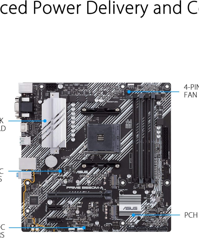 ASUS Prime B550M-A WiFi II AMD Micro ATX Motherboard