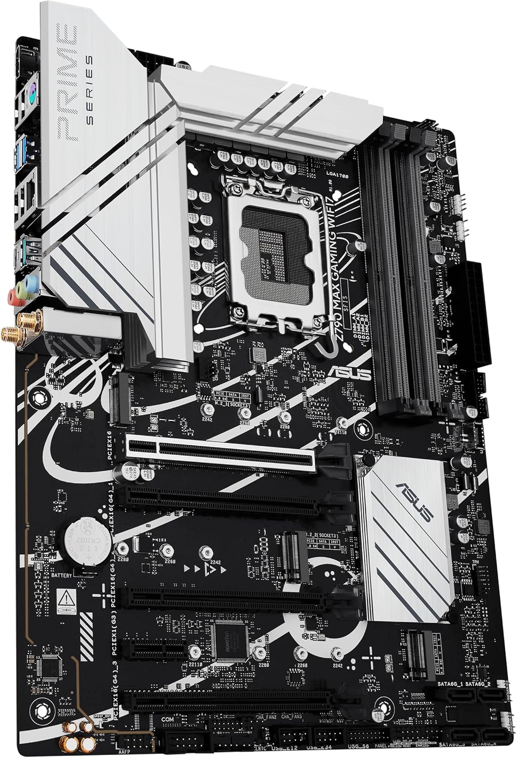ASUS Z790 MAX Gaming WIFI7 Intel Z790 (LGA 1700) ATX Motherboard with PCIe 5.0, Three M.2 Slots, 14+1 DrMOS, DDR5, WiFi 7, Realtek 1Gb LAN, HDMI, USB 20Gbps Type-C®, Thunderbolt™ (USB4®), Aura Sync