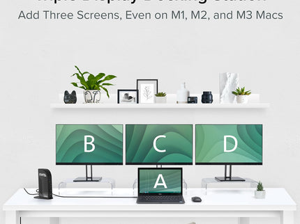 Plugable USB-C Triple Monitor Docking Station