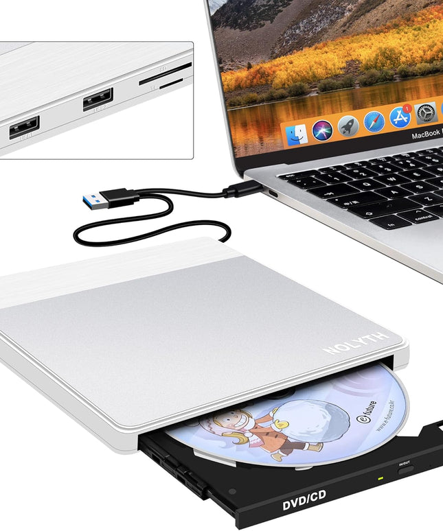 NOLYTH External CD Drive for Mac