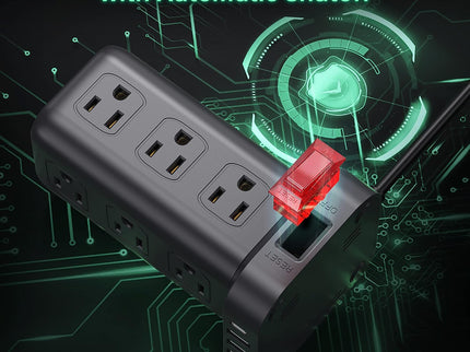 Extension Cord with Multiple Outlets, Surge Protector Power Strip