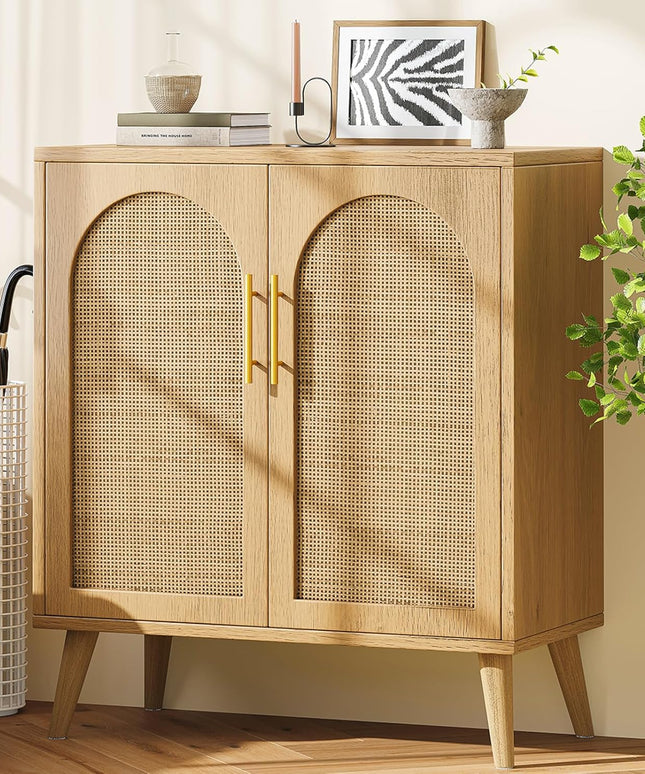Serava Rattan Storage Cabinet