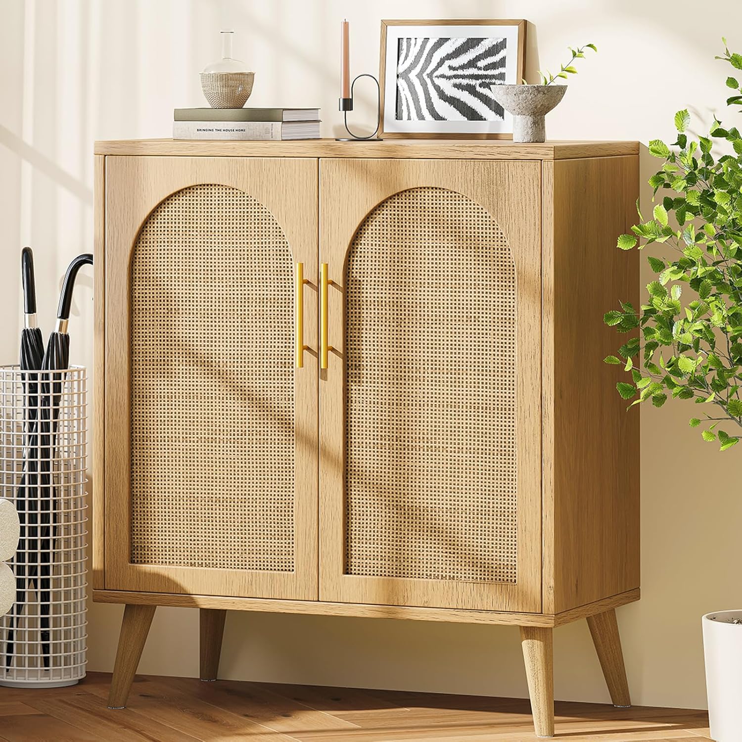 Serava Rattan Storage Cabinet