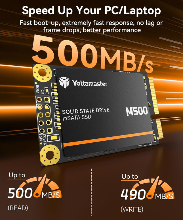 Yottamaster M500 1TB mSATA SSD SATA III 6Gb/s