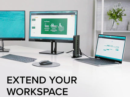 Plugable USB 3.0 and USB-C Universal Laptop Docking Station