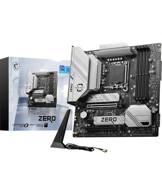 MSI B760M Project Zero Gaming Motherboard