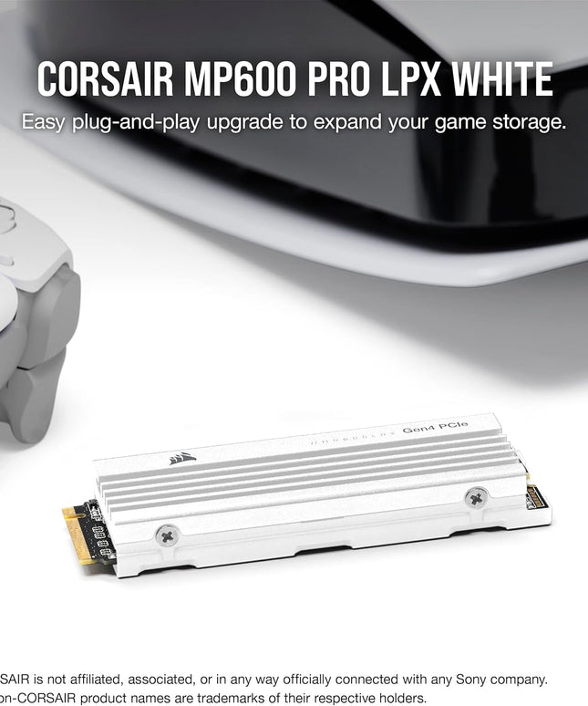 Corsair MP600 PRO LPX 2TB M.2 NVMe PCIe x4 Gen4 SSD