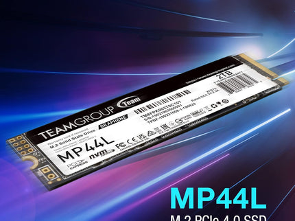 TEAMGROUP MP44L 1TB SLC Cache NVMe 1.4 PCIe Gen 4x4 M.2 2280 Laptop&Desktop SSD (R/W Speed up to 5000/4500MB/s) TM8FPK001T0C101