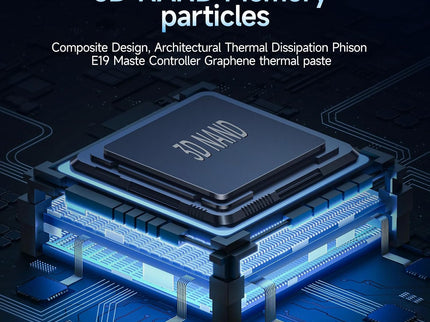 S501Q SSD 1TB PCle 3.0x4 Internal Solid State Drive, NVMe M.2 2280 Internal Solid State Drive, SLC Cache 3D NAND Up to 3600MB/s for Laptop and PC Desktops