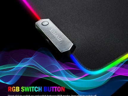 RGB Gaming Mouse Pad – Large Extended, 800×300×4 mm (31.5×11.8×0.16 in)