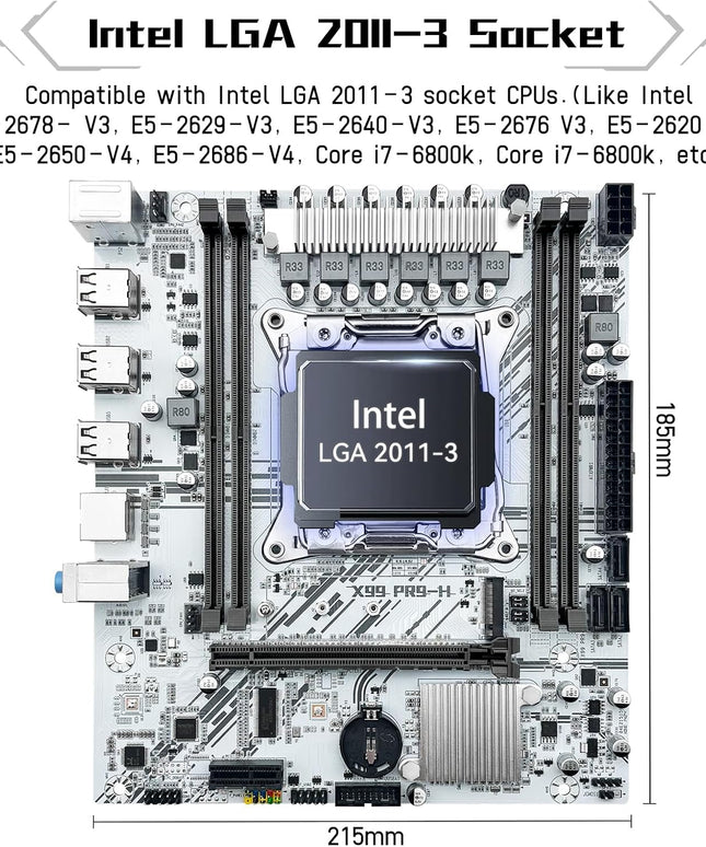 X99 LGA 2011-3 Motherboard for Intel Xeon