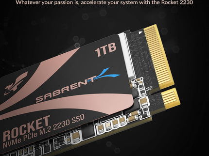 SABRENT Rocket 2230 1TB NVMe SSD – PCIe Gen4 M.2 2230 Internal SSD