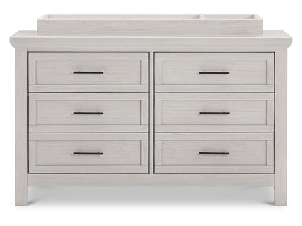 B14516WDF,Monogram by Namesake,Emory Farmhouse 6-Drawer Dresser in White Driftwood