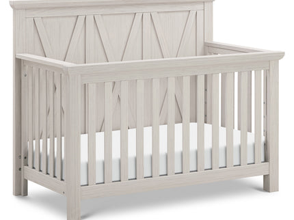 B14501WDF,Monogram by Namesake,Emory Farmhouse 4-in-1 Convertible Crib in White Driftwood