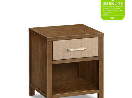 M24860NLPSEW,Namesake,Eloise Nightstand  Assembled in Natural Walnut & Performance Sand Eco-Weave