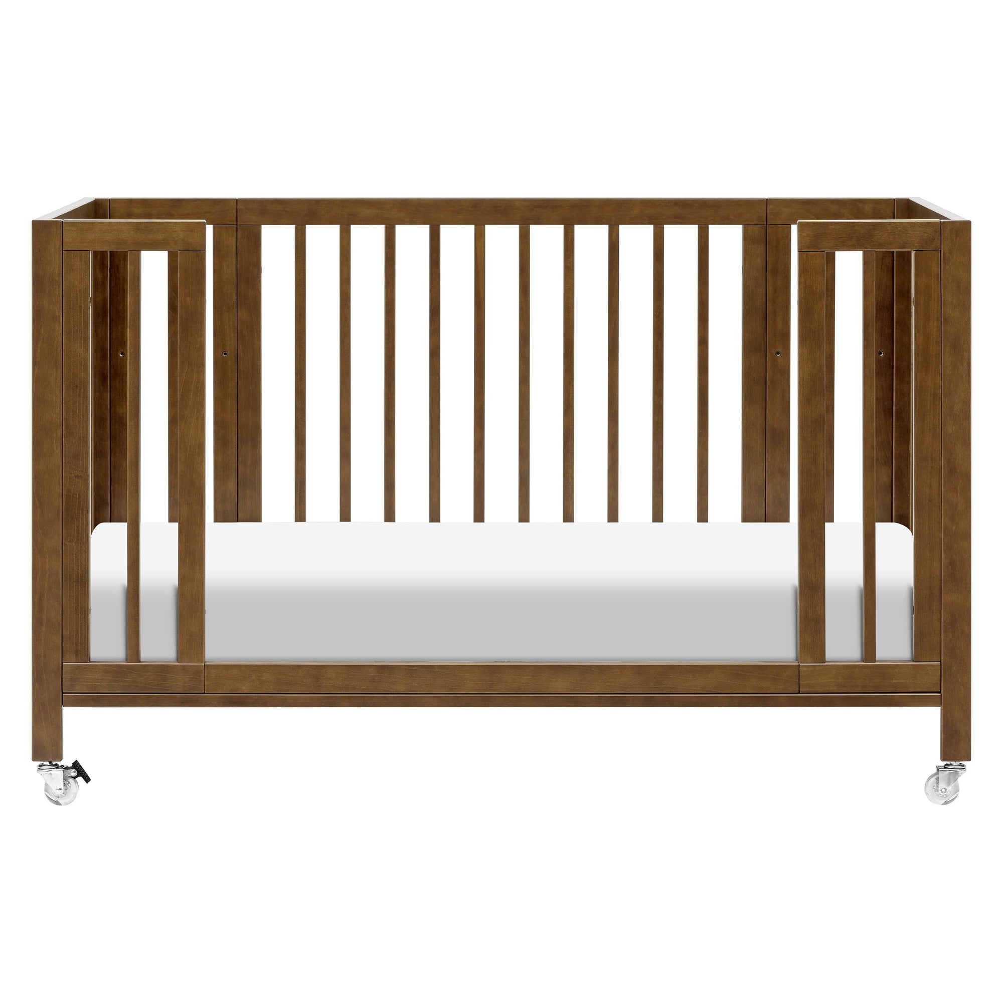 M30880NL,Babyletto,Rolli 9-in-1 Convertible All-Stages« Crib w/ Bassinet & Toddler Bed Kits in Natural Walnut