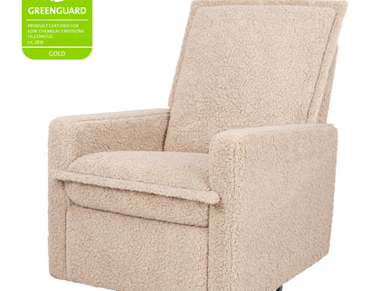 M20977CSG,Babyletto,Cali Flange Gliding Swivel Recliner in Chai Shearling